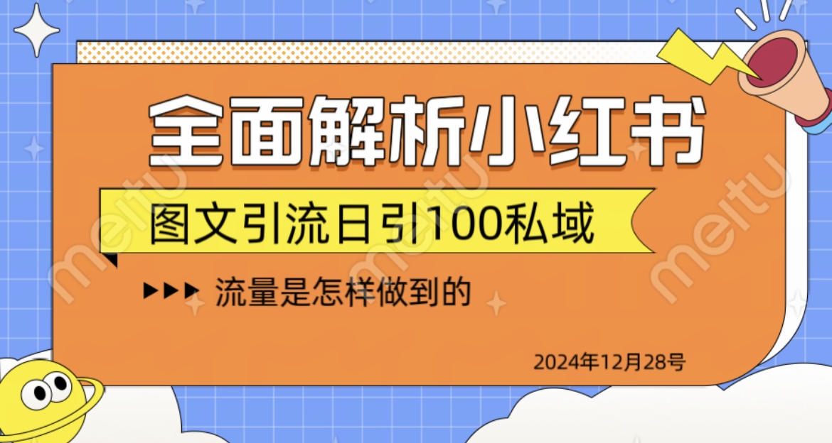 全面解析小红书图书引流日引100私域-六道网创