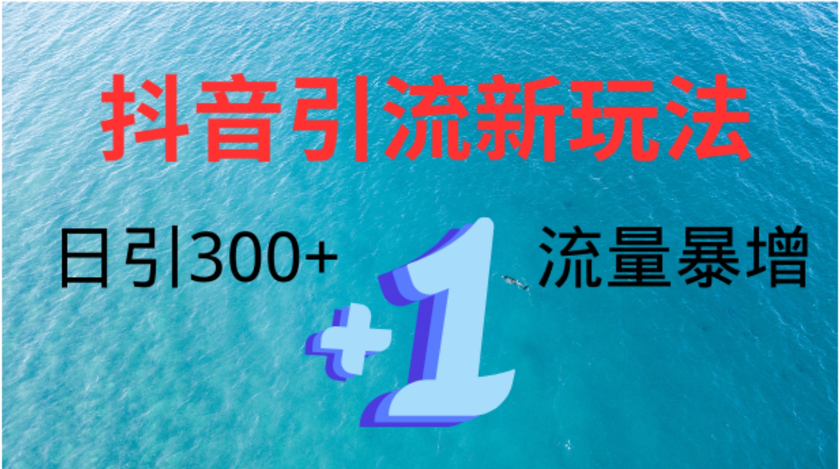 创业粉高效引流，抖音工具号玩法4.0，日引300+-六道网创