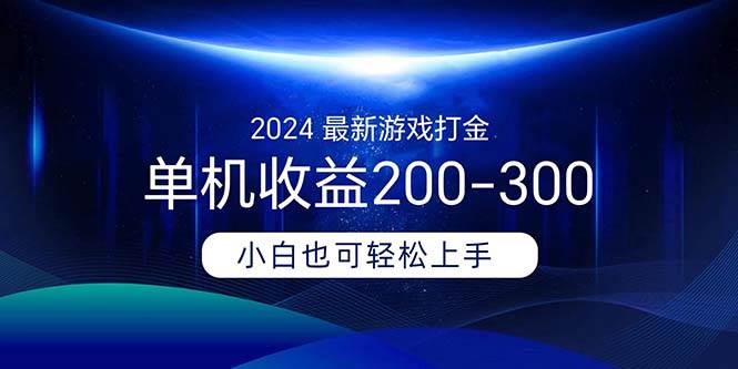 2024最新游戏打金单机收益200-300-六道网创