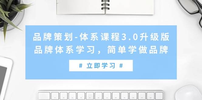 品牌策划-体系课程3.0升级版，品牌体系学习，简单学做品牌（高清无水印）-六道网创