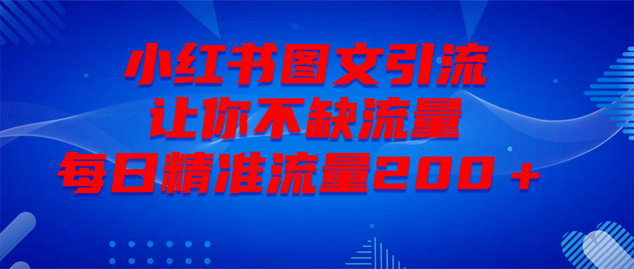 最新！小红书图文引流，全面解析日引300私域流量，是怎样做到的！-六道网创