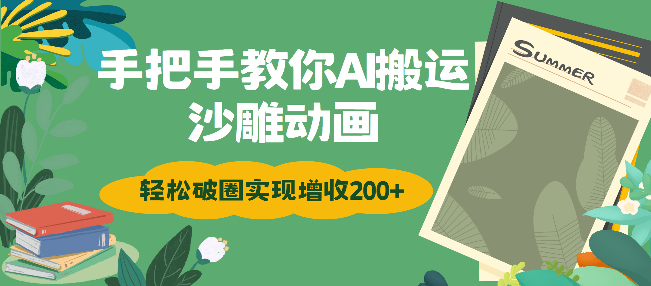 手把手教你用AI搬运沙雕动画轻松破圈实现增收200+-六道网创