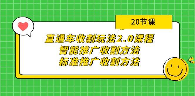 直通车收割玩法2.0课程：智能推广收割方法+标准推广收割方法（20节课）-六道网创