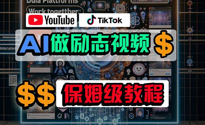 利用AI制作励志视频，在YouTube和TikTok赚钱，小白可做（附工具）-六道网创