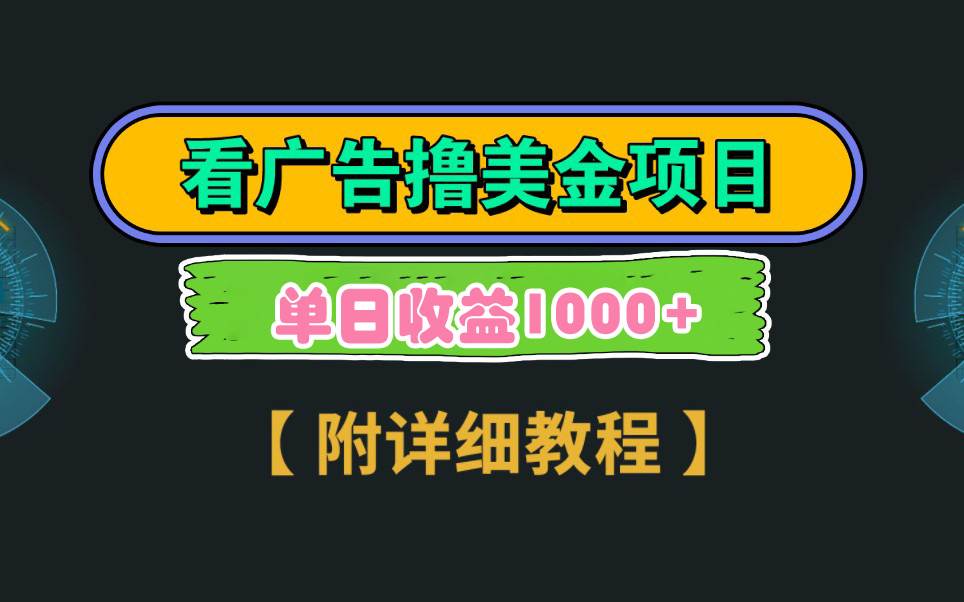 Google看广告撸美金，3分钟到账2.5美元 单次拉新5美金，多号操作，日入1千+-六道网创