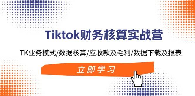 Tiktok财务核算实战营：TK业务模式/数据核算/应收款及毛利/数据下载及报表-六道网创