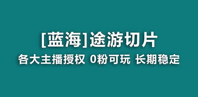 抖音途游切片，龙年第一个蓝海项目，提供授权和素材，长期稳定，月入过万-六道网创