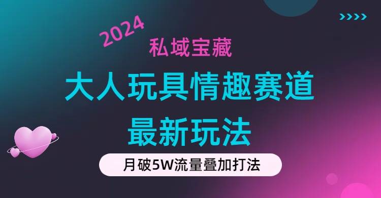 私域宝藏：大人玩具情趣赛道合规新玩法，零投入，私域超高流量成单率高-六道网创